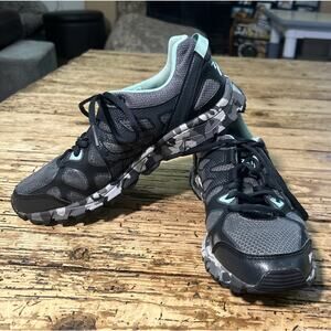 361 Degrees Womens Size 8 Gray/Mint Ascent Trailing Running Shoes